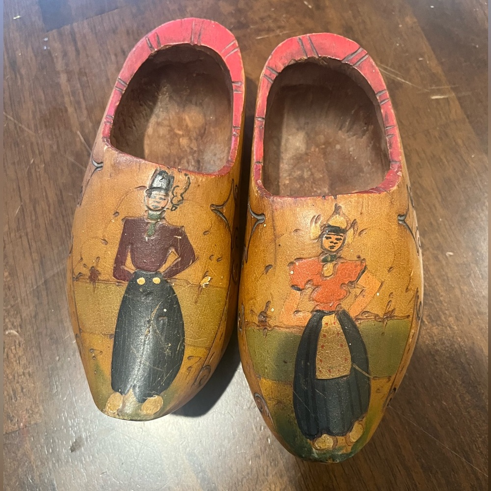 Set of (2) Vintage Wooden Clogs.